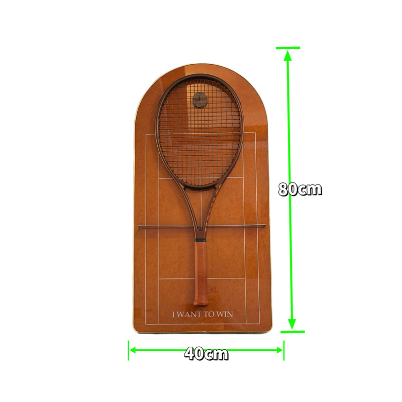 Cargue la imagen en el visor de la galería, French Open Roland Garros Inspired Tennis Racket Display Case – Wall Mount Frame for Racquet Storage & Display - Polar Tech Australia