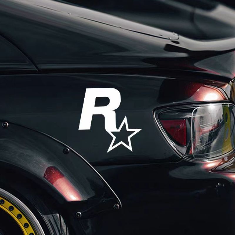 Load image into Gallery viewer, R Star Car Stickers Electric Game Around GTA5 Speed Car Body Scratch Stickers Fuel Tank Cover Stickers - i-Station Mobile Phone & Electronic Device Repair and Accessories