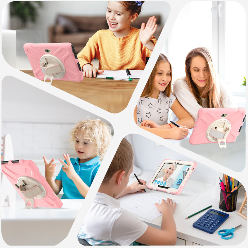 Cargue la imagen en el visor de la galería, Samsung Galaxy Tab Active Pro / Active 4 Pro / Active 5 Pro Series - Heavy Duty 360 Degree Rotate Stand Hand Strap Case With Shoulder Strap - Polar Tech Australia