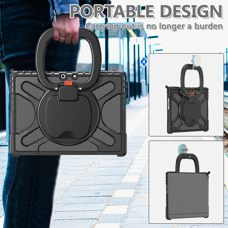 Chargez l'image dans la visionneuse de la galerie, Microsoft Surface Pro 8 (1983) - 360 Degree Rotate Shockproof Heavy Duty Tough Stand Case Cover With Pen Holder - Polar Tech Australia