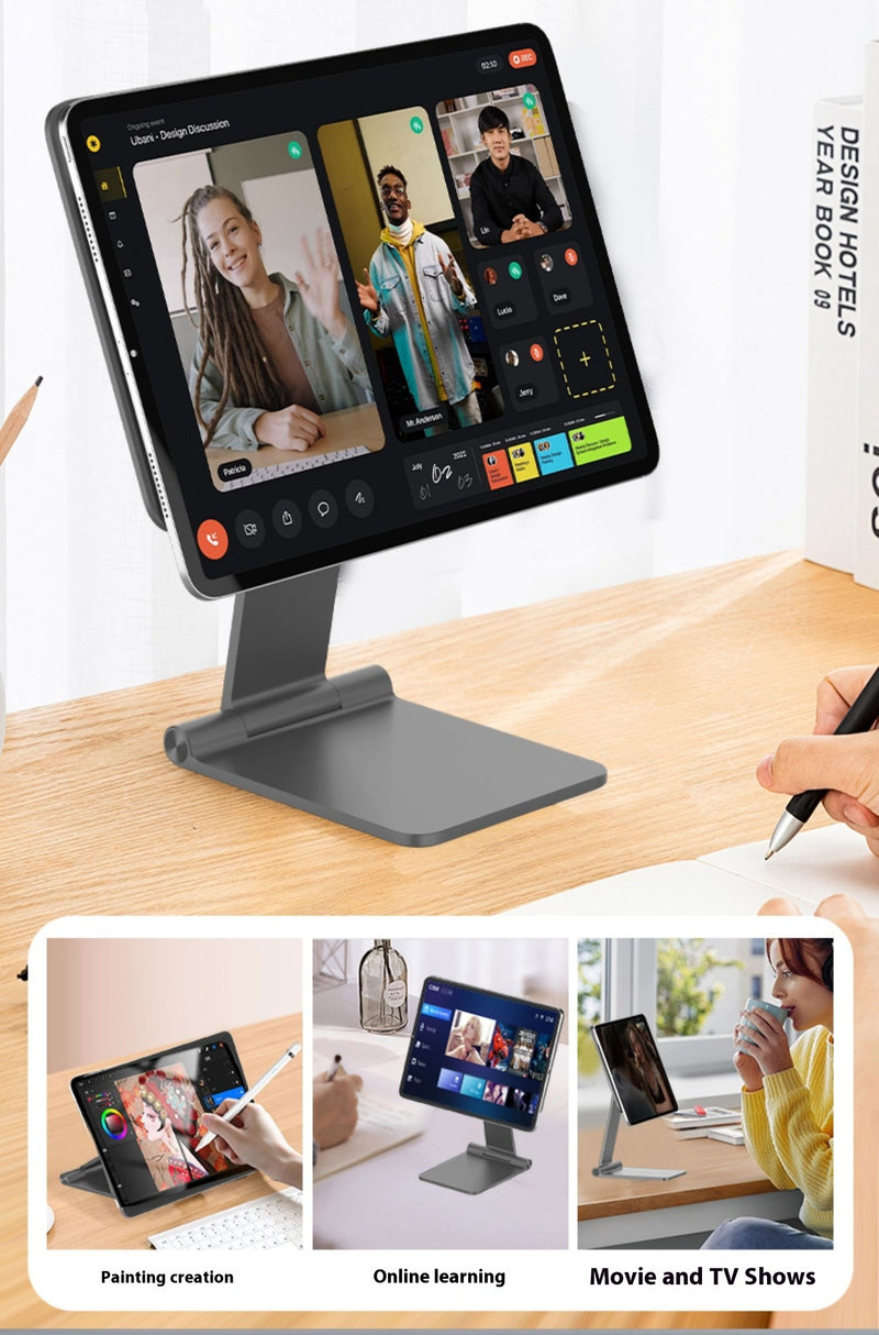Cargue la imagen en el visor de la galería, Magnetic wireless charging iPad stand with 18W contacts for charging magnetic tablets - Polar Tech Australia