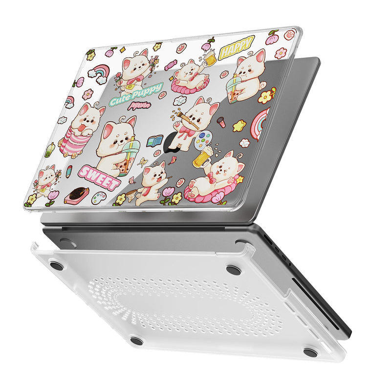 Chargez l'image dans la visionneuse de la galerie, Apple MacBook Air 13.6" (A2681 & A3113) - Cute Cartoon Transparent Shockproof & Slim Case - Polar Tech Australia