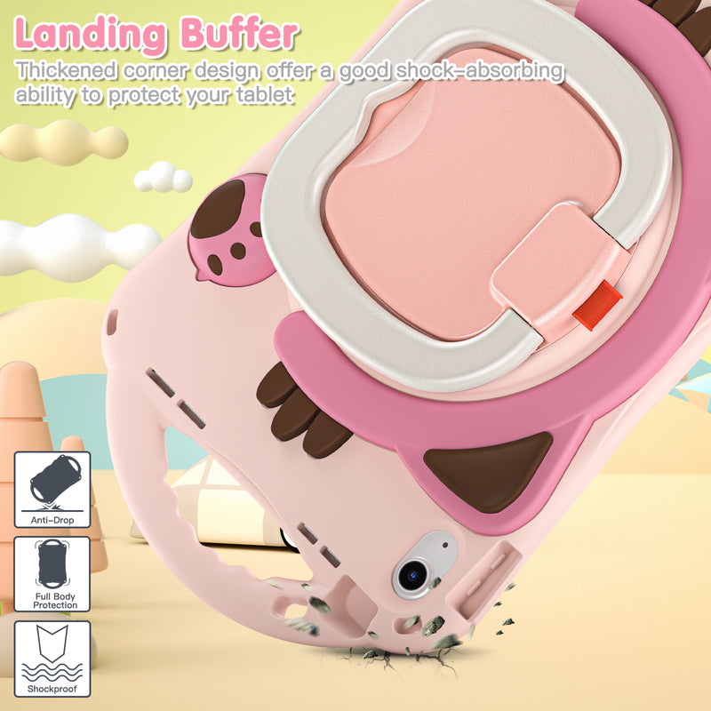 Cargue la imagen en el visor de la galería, Apple iPad 7th(2019)/iPad 8th(2020)/iPad 9th(2021) 10.2" & Air 3 & Pro 2 10.5“ EVA Kid Friendly Cat Style Heavy Duty Case with Handle Stand Ring - Polar Tech Australia
