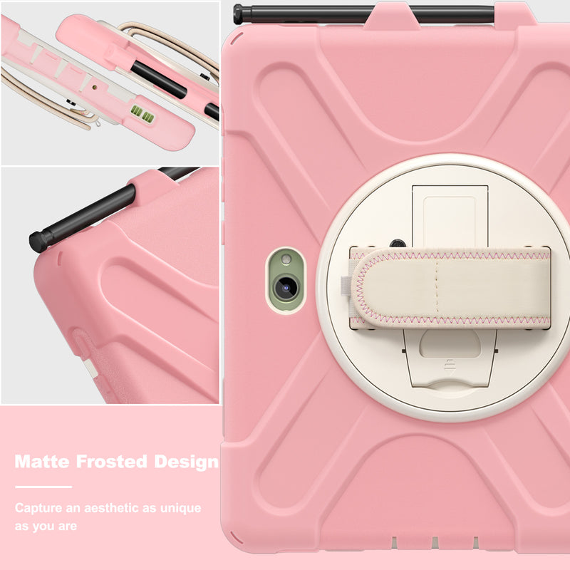 Cargue la imagen en el visor de la galería, Samsung Galaxy Tab Active Pro / Active 4 Pro / Active 5 Pro Series - Heavy Duty 360 Degree Rotate Stand Hand Strap Case With Shoulder Strap - Polar Tech Australia