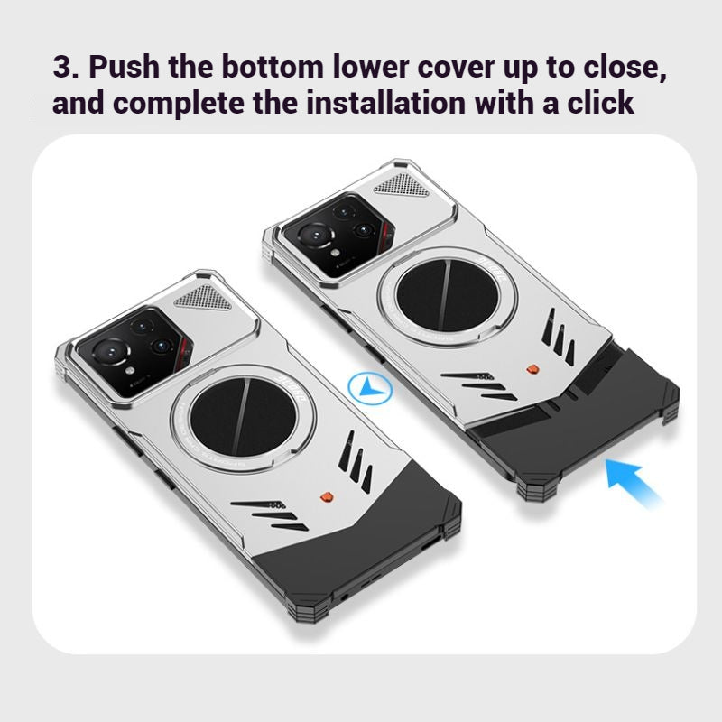 Load image into Gallery viewer, Asus ROG Phone 8 / 8 Pro - 360 Degree Frameless Metal Heat Dissipation Snap-on Case - Polar Tech Australia