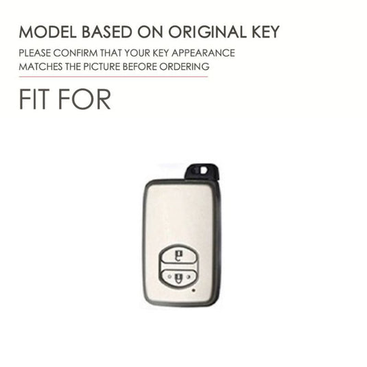 Toyota Full Metal  Coverage + PU Leather Car Key Fob Case Cover For Corolla, Camry, Prado, Avalon - i-Station Mobile Phone & Electronic Device Repair and Accessories