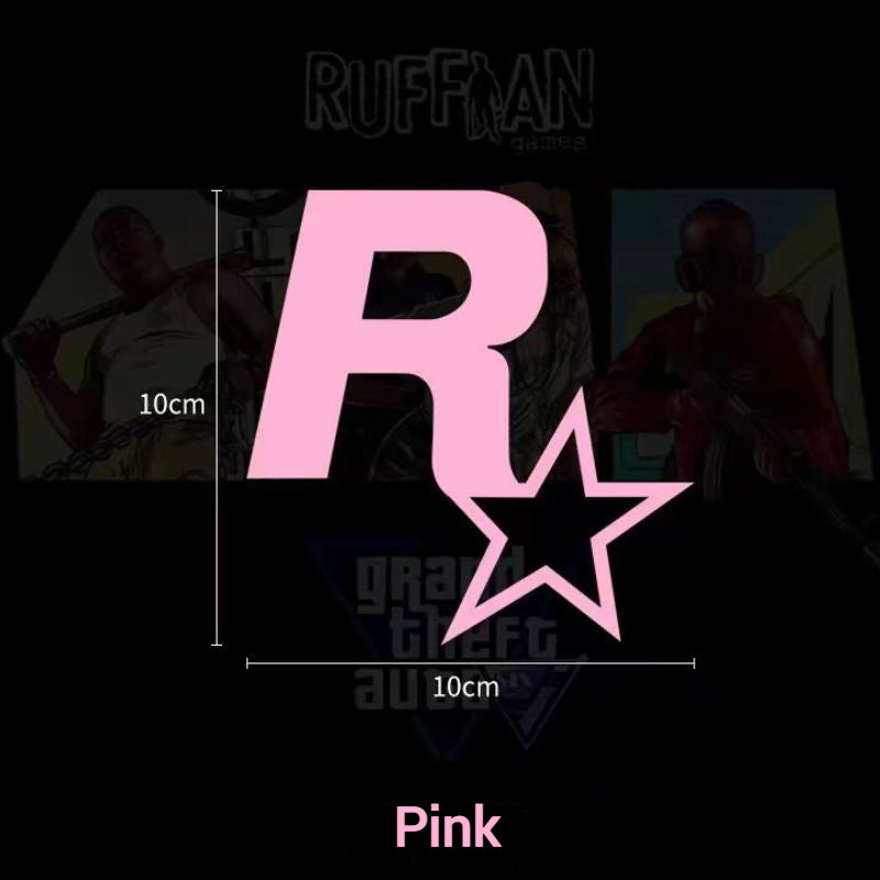 Load image into Gallery viewer, R Star Car Stickers Electric Game Around GTA5 Speed Car Body Scratch Stickers Fuel Tank Cover Stickers - i-Station Mobile Phone & Electronic Device Repair and Accessories