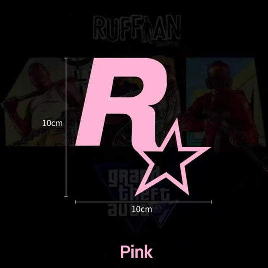 R Star Car Stickers Electric Game Around GTA5 Speed Car Body Scratch Stickers Fuel Tank Cover Stickers - i-Station Mobile Phone & Electronic Device Repair and Accessories