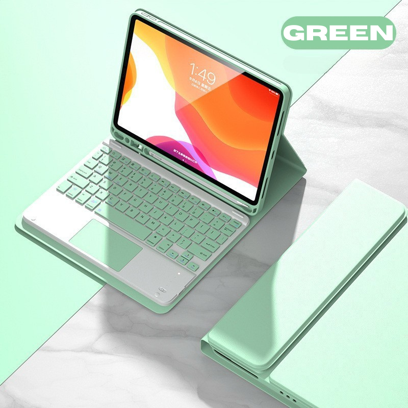 Cargue la imagen en el visor de la galería, Apple iPad 5/6 9.7'' 5/6th Gen (2017/2018) Smart Wireless Keyboard Flip Case With Backlit - i-Station Mobile Phone & Electronic Device Repair and Accessories