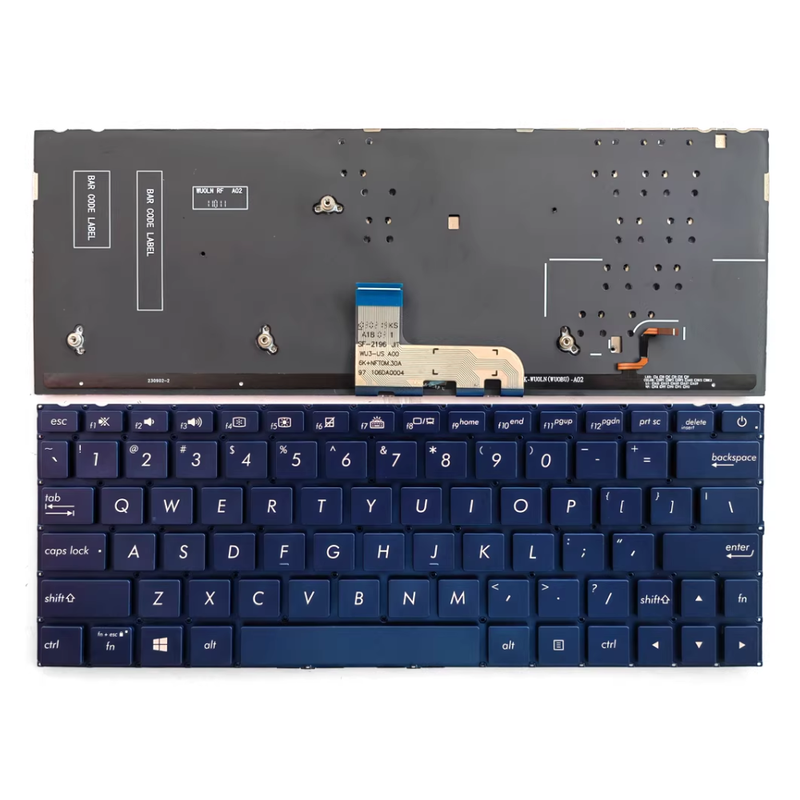 Cargue la imagen en el visor de la galería, ASUS Zenbook 13 UX333FA UX333FAC UX333FN UX333FLC / U3300FA U3300FN Series - Laptop Keyboard With Backlit US Layout