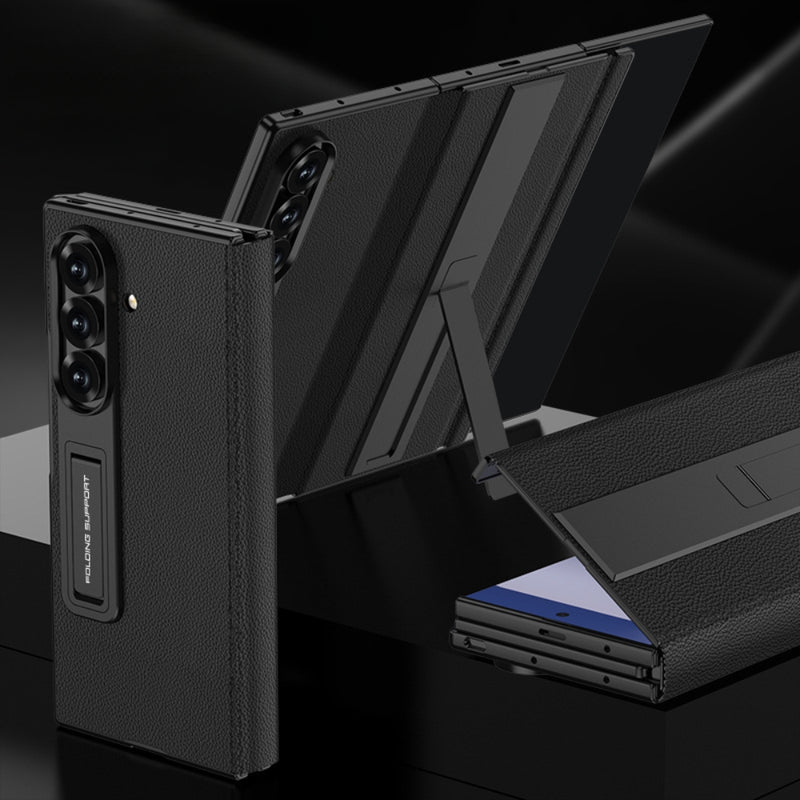 Load image into Gallery viewer, Samsung Galaxy Z TriFold - Business Flip Leather Cover with Integrated Screen Protector and Stand