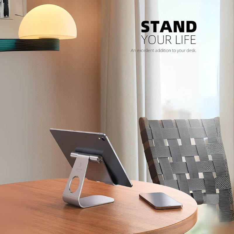 Cargue la imagen en el visor de la galería, Tablet Stand Adjustable, Lamicall Tablet Stand : Desktop Stand Holder Dock Compatible With APPLE iPad Samsung Galaxy Tab Microsoft Surface (4-13 inch)