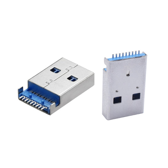 Universal USB 3.0 Male Head 180 Degree Replacement 9Pins Socket Jack Port - Polar Tech Australia