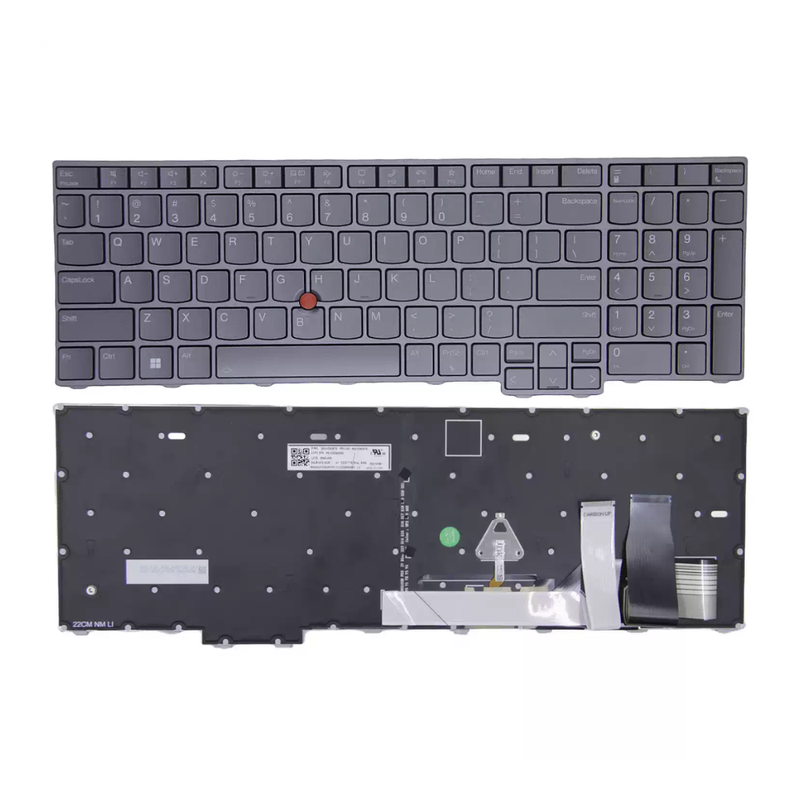 Chargez l'image dans la visionneuse de la galerie, Lenovo ThinkPad L15 Gen 3 Gen 4 T16 Gen 1 Gen 2 P16s Gen 1 Gen 2 P16v Gen 1 Gen 2 Series - Laptop Keyboard With Backlit US English Layout