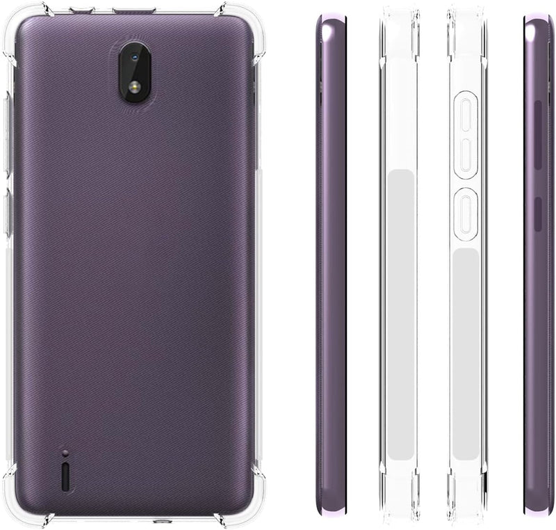 Cargue la imagen en el visor de la galería, Nokia C01 Plus - AirPillow Cushion Transparent Soft Clear TPU Four Corners Protective Case - Polar Tech Australia