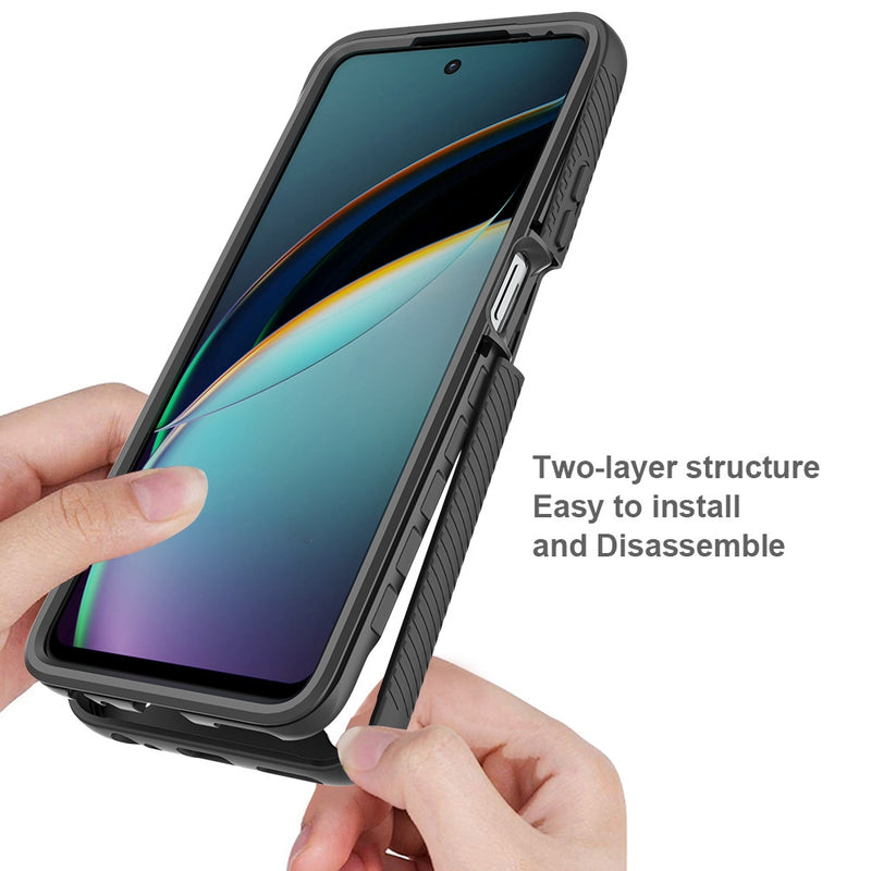 Load image into Gallery viewer, Motorola Moto Edge Plus 2023 - Solid Color Shockproof TPU Clear PC Phone Case - Polar Tech Australia