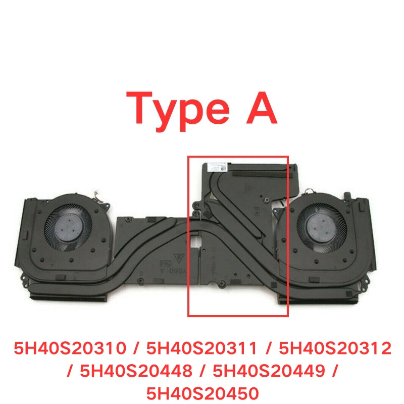 Cargue la imagen en el visor de la galería, Lenovo Legion 5-15ACH6 / Legion 5-15ACH6H R7000 R7000P (Year 2021) 82JW 82JU Series - CPU & GPU Cooling Fan Replacement Parts - Polar Tech Australia