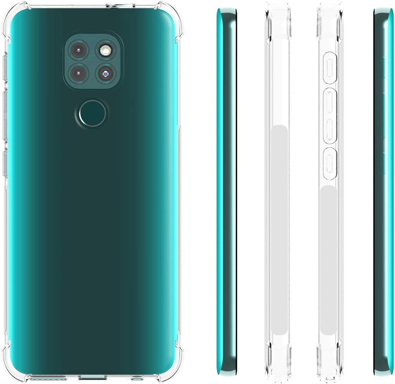 Cargue la imagen en el visor de la galería, Motorola Moto G9/Moto G9 Play/Moto E7 Plus - AirPillow Cushion Transparent Soft Clear TPU Four Corners Protective Case - Polar Tech Australia