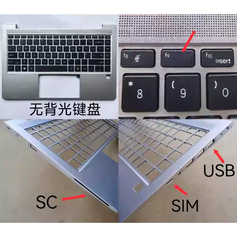Cargue la imagen en el visor de la galería, HP Probook 440 G8 G9 ZHAN 66 Pro 14 G4 G5 Series - Laptop Palmrest With Keyboard US Layout
