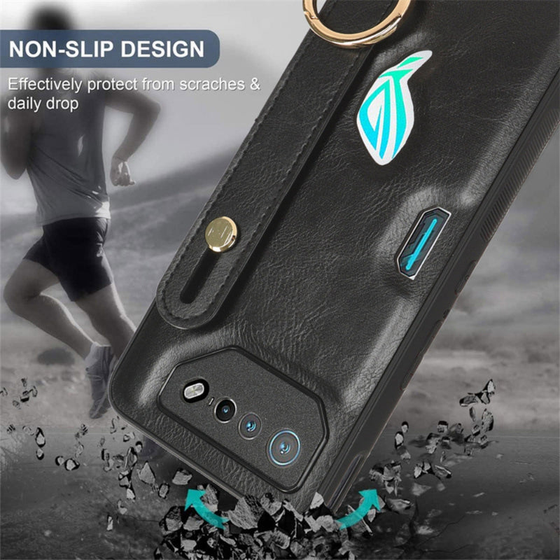 Cargue la imagen en el visor de la galería, Asus ROG Phone 5 - Wristband Leather Back Phone Case - Polar Tech Australia