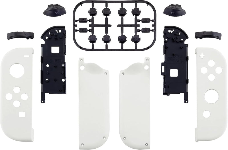 Cargue la imagen en el visor de la galería, Nintendo Switch & Switch OLED White Custom Housing Case with Full Set Button for Joycon Handheld Controller Replacement Shell Buttons