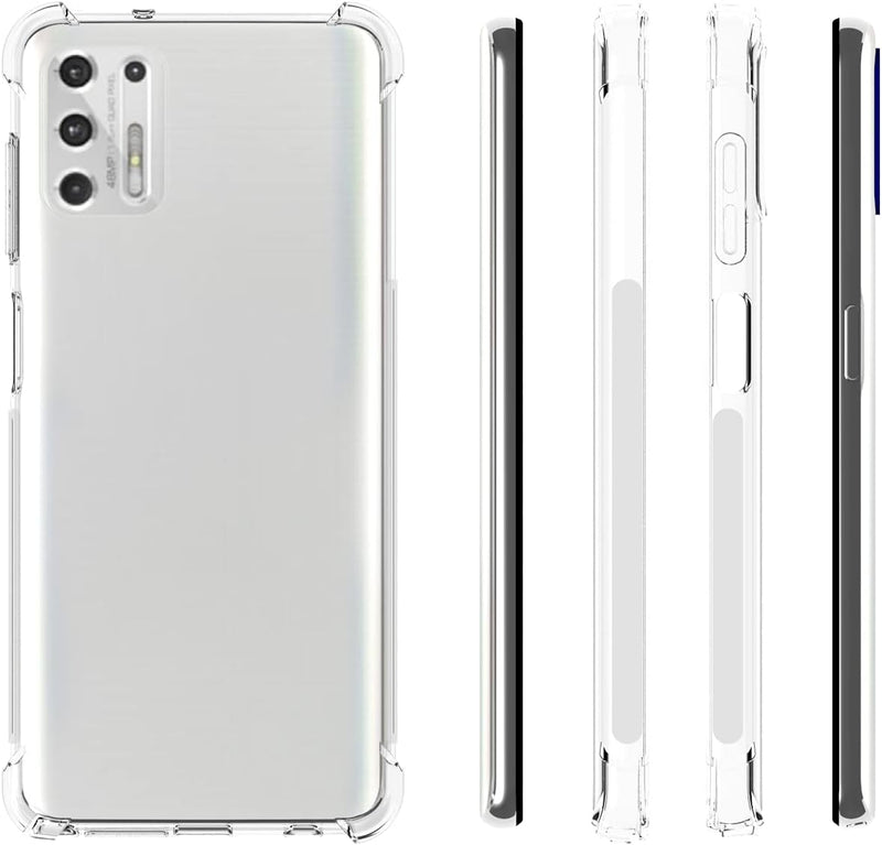 Cargue la imagen en el visor de la galería, Motorola Moto G Stylus 2021 - AirPillow Cushion Transparent Soft Clear TPU Four Corners Protective Case - Polar Tech Australia