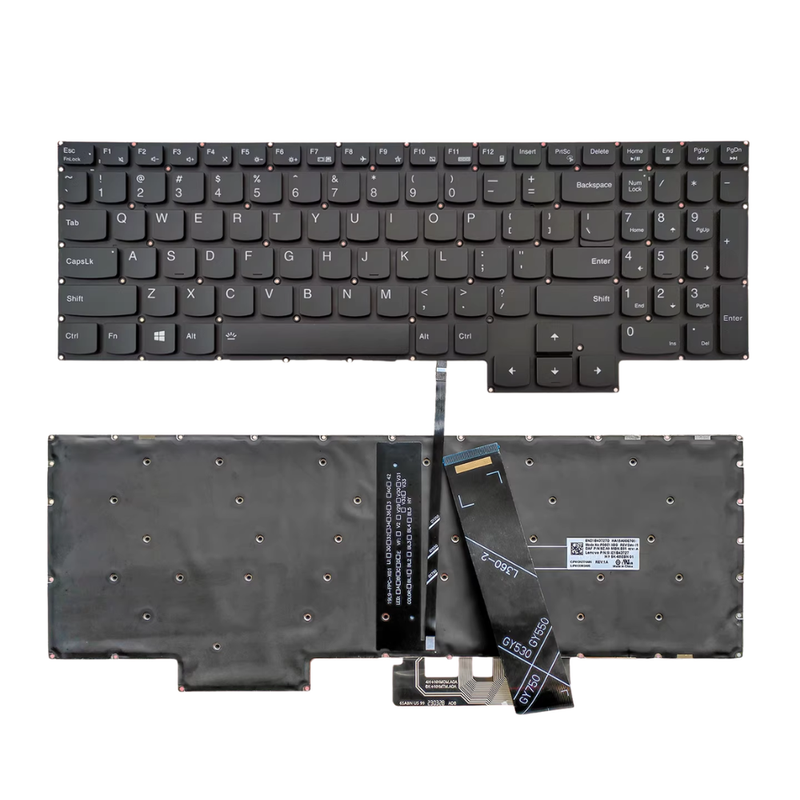 Cargue la imagen en el visor de la galería, Lenovo Legion 7 17IMH05 17ARH05H 17IMH05H 17ACH0H Series - Laptop Keyboard With Backlit US English Layout - Polar Tech Australia