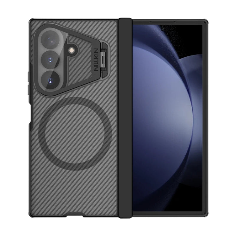 Chargez l'image dans la visionneuse de la galerie, Samsung Galaxy Z Fold8 Ultra 5G - Nillkin CarboProp Magnetic Black Mirror Cover version Aramid fiber Armor Case