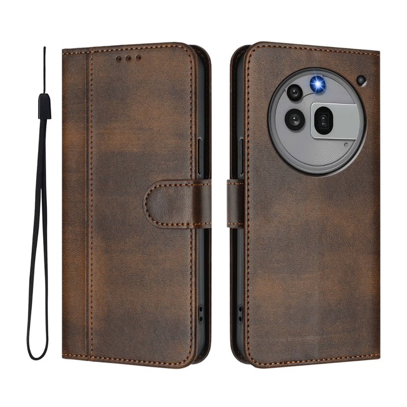 Chargez l'image dans la visionneuse de la galerie, Nothing CMF Phone 1 - Line Splicing Buckle Retro Leather Phone Case - Polar Tech Australia