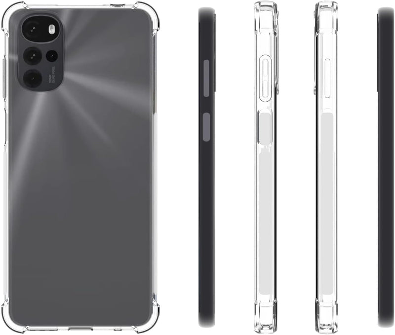 Cargue la imagen en el visor de la galería, Motorola Moto G22 - AirPillow Cushion Transparent Soft Clear TPU Four Corners Protective Case - Polar Tech Australia