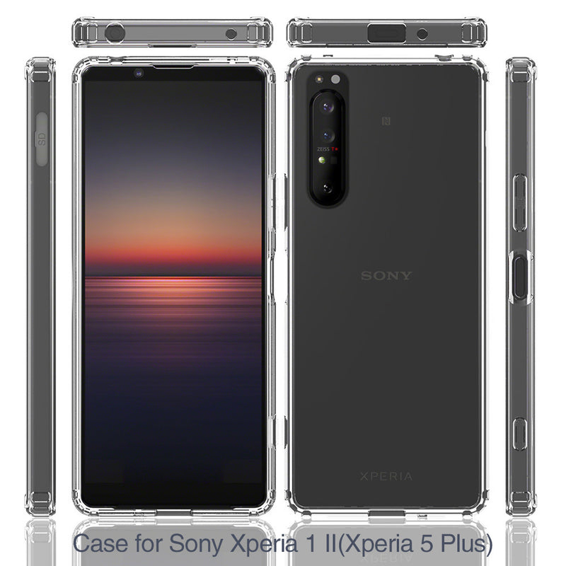 Cargue la imagen en el visor de la galería, Sony Xperia 5/5 II/5 III - AirPillow Cushion Clear Transparent Back Cover Case - Polar Tech Australia