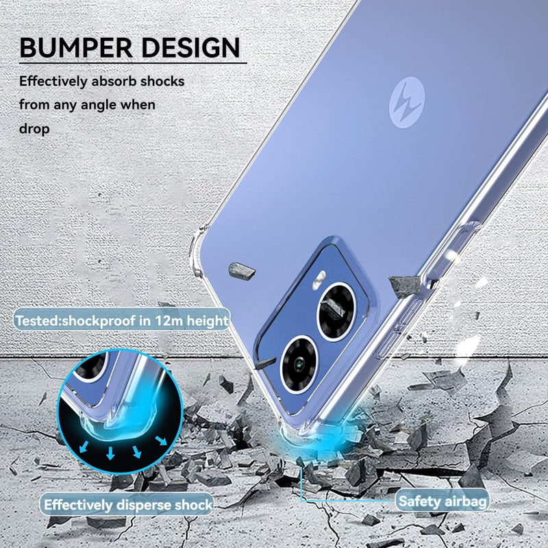 Load image into Gallery viewer, Motorola Moto G34 5G - AirPillow Cushion Transparent Soft Clear TPU Four Corners Protective Case - Polar Tech Australia