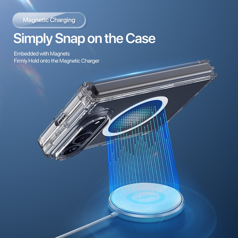 Cargue la imagen en el visor de la galería, Apple iPhone Duo - Crystal Clear Magnetic Folding Phone Case