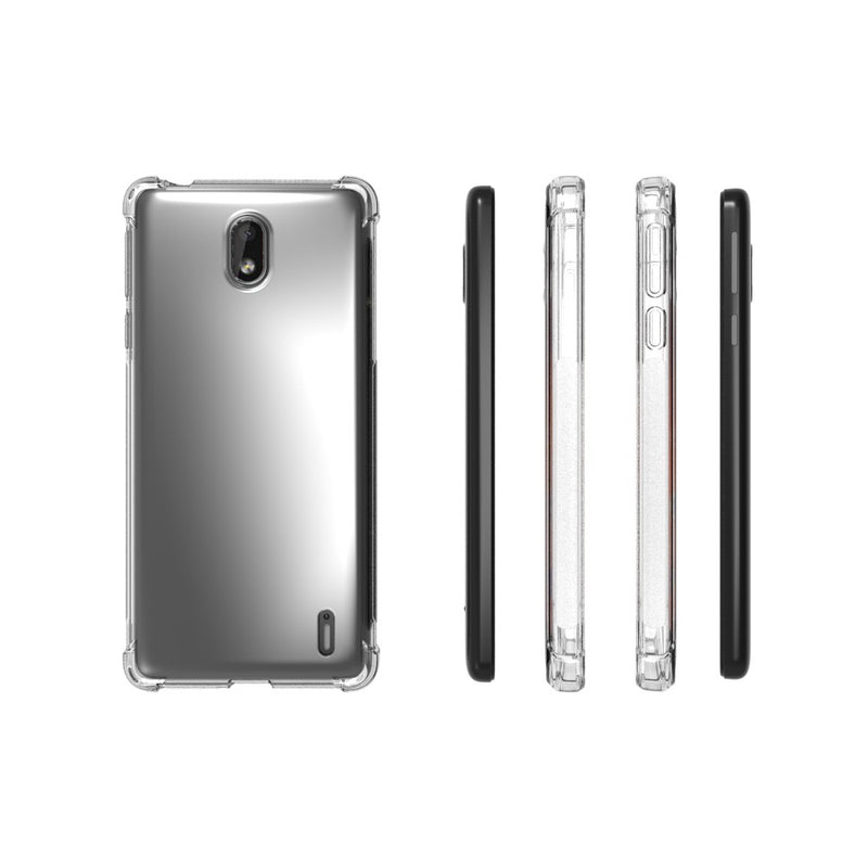 Chargez l'image dans la visionneuse de la galerie, Nokia 1 Plus - AirPillow Cushion Transparent Soft Clear TPU Four Corners Protective Case - Polar Tech Australia