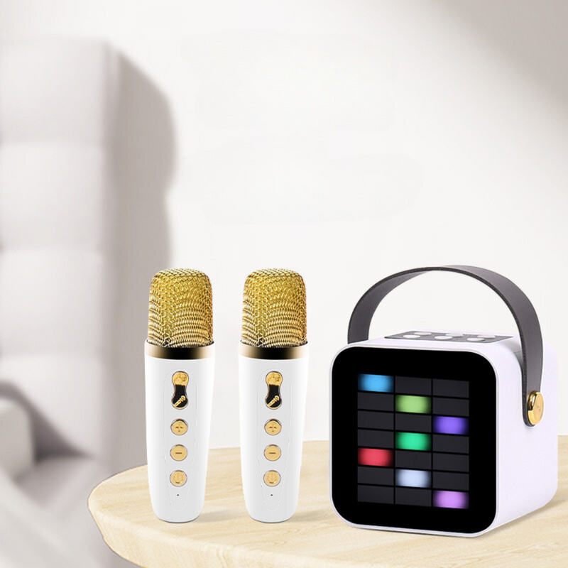 Load image into Gallery viewer, Portable Bluetooth Karaoke Speaker with LED, Wireless Handheld Microphone for Outdoor & Home Use - Polar Tech Australia