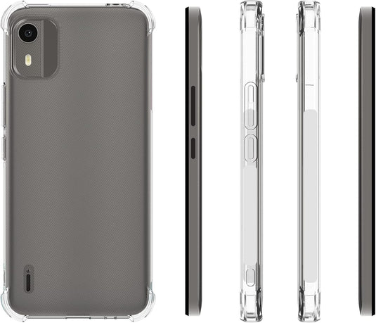 Nokia C12/C12 Pro/C12 Plus - AirPillow Cushion Transparent Soft Clear TPU Four Corners Protective Case - Polar Tech Australia