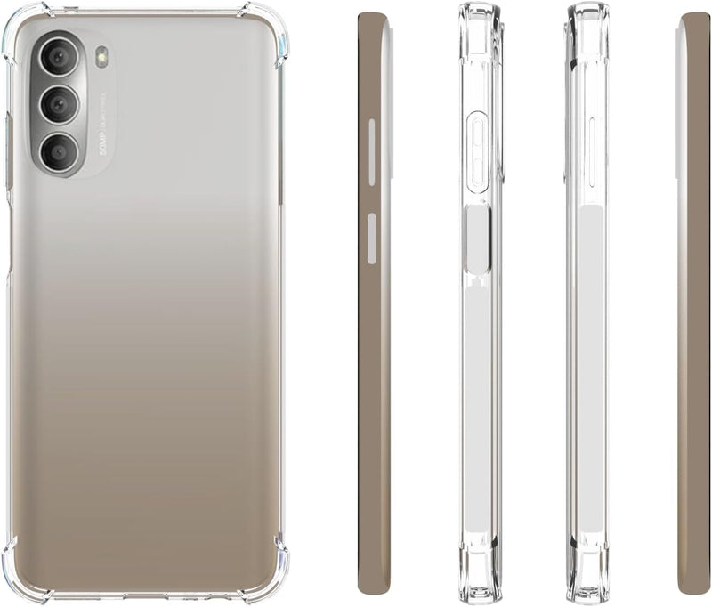 Cargue la imagen en el visor de la galería, Motorola Moto G 2022 - AirPillow Cushion Transparent Soft Clear TPU Four Corners Protective Case - Polar Tech Australia