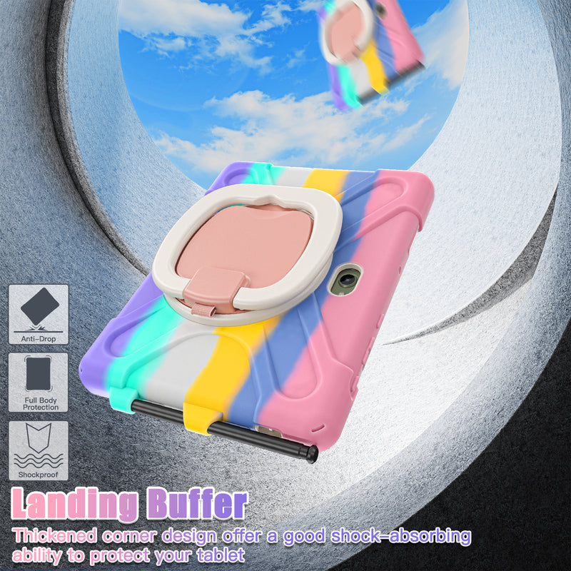 Cargue la imagen en el visor de la galería, Samsung Galaxy Tab Active Pro / Active 4 Pro / Active 5 Pro Series - Heavy Duty 360 Degree Rotate Stand Hand Strap Case With Shoulder Strap - Polar Tech Australia