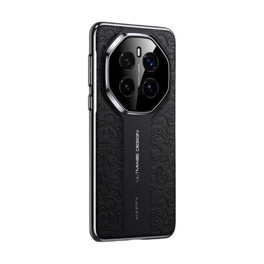 Honor Magic6 Pro (BVL-AN16, BVL-N49) - Cloud Dragon Pattern Plain Leather PC Phone Case - Polar Tech Australia