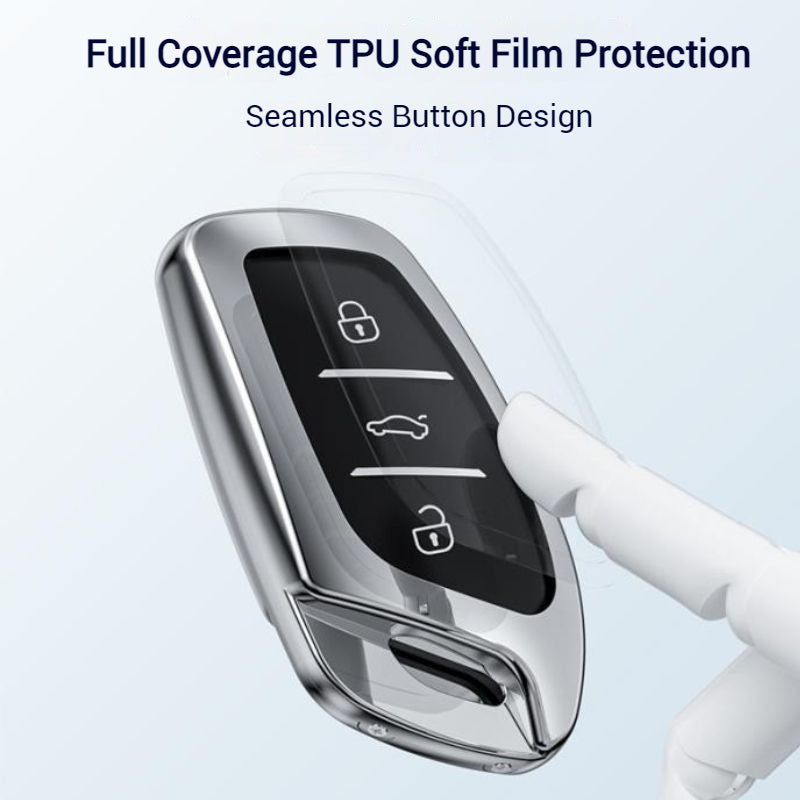 Cargue la imagen en el visor de la galería, MG Zinc Alloy + TPU Smart Car Key Fob Case Cover For MG3, MG5, MG6, MG7, GT, GSF, ONE, ZS, EV EZS, HS, EHS,ONE - Polar Tech Australia