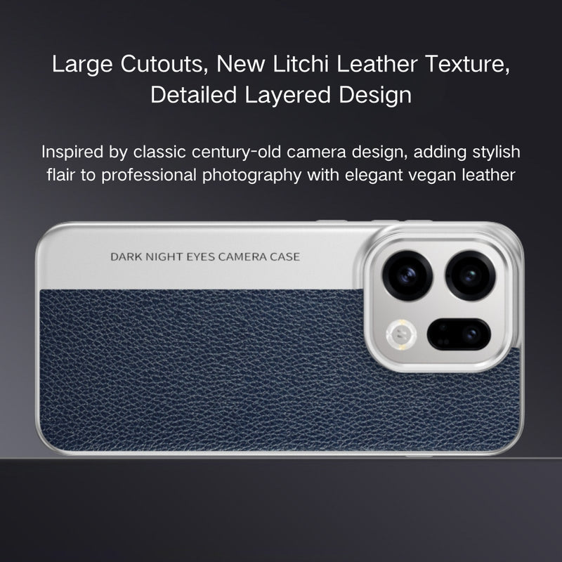 Chargez l'image dans la visionneuse de la galerie, OPPO Find X9 Pro - Camera-Style Leather Texture Shockproof & Stylish Hard Shell