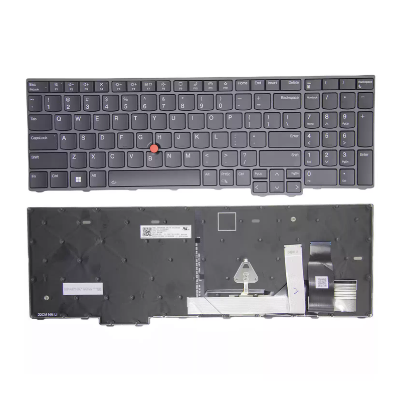 Chargez l'image dans la visionneuse de la galerie, Lenovo ThinkPad L15 Gen 3 Gen 4 T16 Gen 1 Gen 2 P16s Gen 1 Gen 2 P16v Gen 1 Gen 2 Series - Laptop Keyboard With Backlit US English Layout