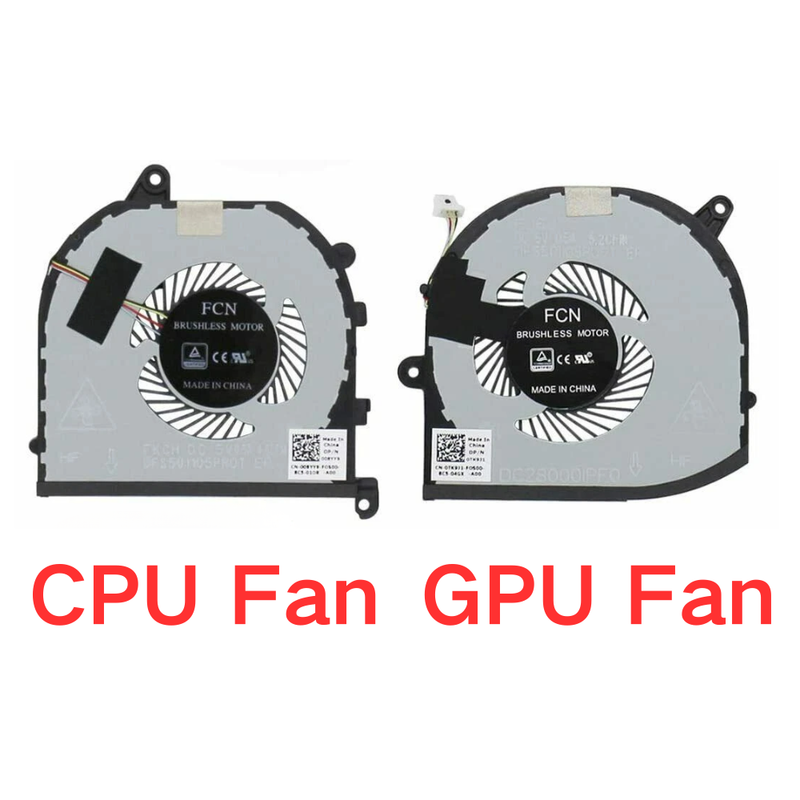 Chargez l'image dans la visionneuse de la galerie, Dell XPS 15 9560 9570 7590 / Precision 5520 M5530 Series - Laptop CPU & GPU Cooling Fan Cooler