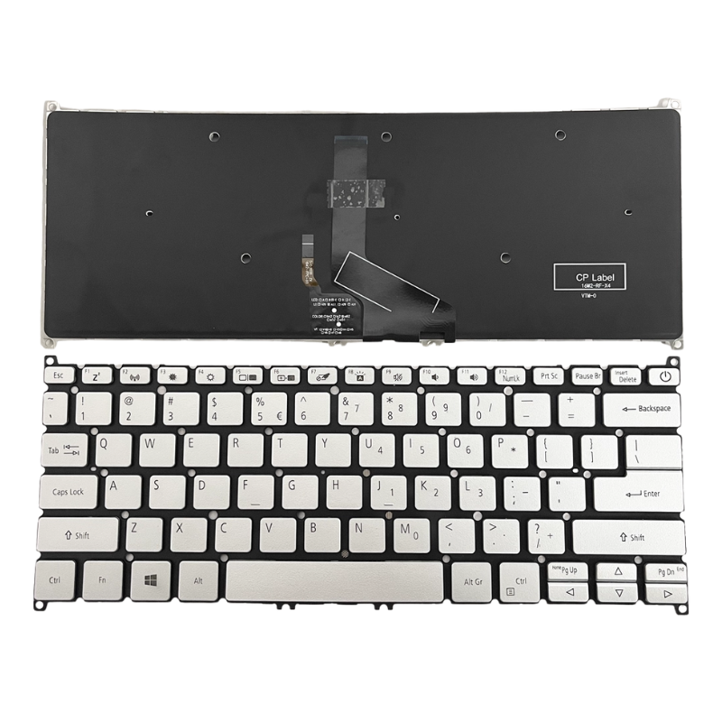 Chargez l'image dans la visionneuse de la galerie, Acer TravelMate X514-51 51T TMX514-51 N17W3 Series - Laptop Keyboard With Backlit US Layout - Polar Tech Australia