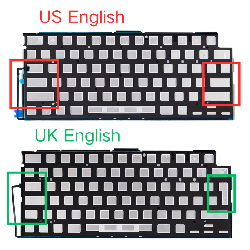 Load image into Gallery viewer, MacBook Air 13" A3240 (2025) - Keyboard Backlight Sheet US UK English Layout