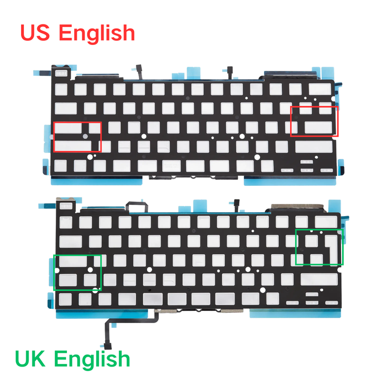 Load image into Gallery viewer, MacBook Pro 13" A2289 (2020) / A2338 (2020) - Keyboard Backlight Sheet US UK English Layout