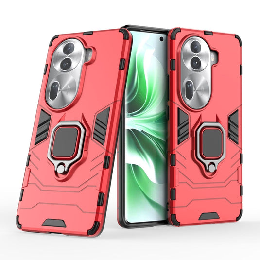 OPPO Reno11 Pro 5G (CPH2607) - Heavy Duty Armor Case With Ring Holder Stand - Polar Tech Australia
