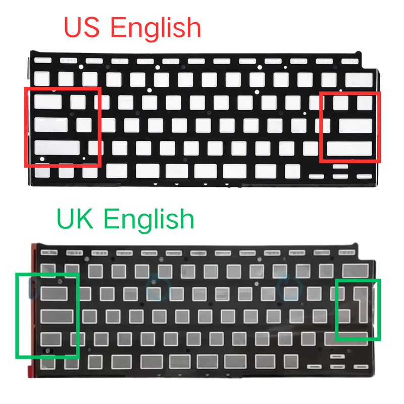Cargue la imagen en el visor de la galería, MacBook Air 13" A1932 (2018/2019) - Keyboard Backlight Sheet US UK English Layout - Polar Tech Australia