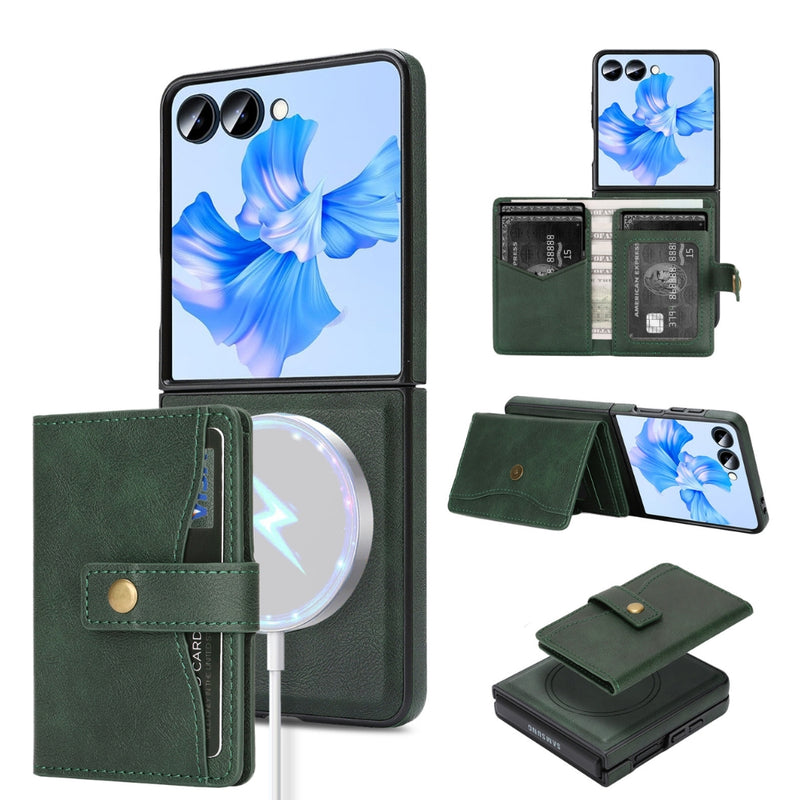 Load image into Gallery viewer, Samsung Galaxy Z Flip8 5G - MagSafe Magnetic Wallet Phone Case with Side Card Holder
