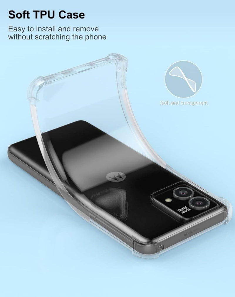 Cargue la imagen en el visor de la galería, Motorola Moto G Stylus 5G 2023 - AirPillow Cushion Transparent Soft Clear TPU Four Corners Protective Case - Polar Tech Australia